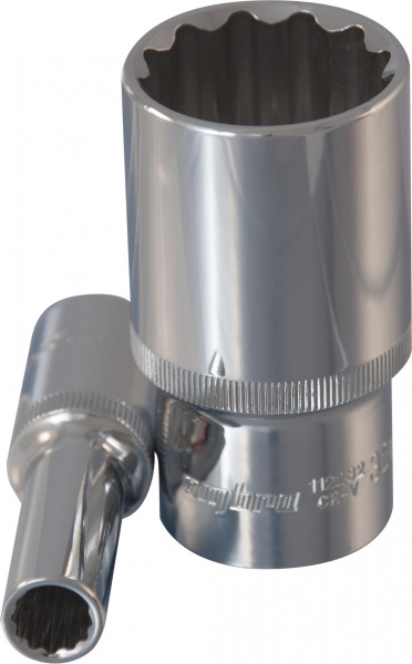 Головка торцевая глубокая 12-гранная 1/2"DR 15 мм 112215 OMBRA