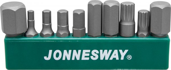 Набор вставок-бит1/4’’HDR на пластиковом держателе HEX SPLINE 10 пред. S04H-D13010S Jonnesway