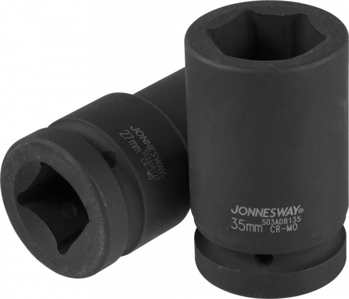 Головка торцевая ударная глубокая 1"DR 33 мм S03AD8133 Jonnesway
